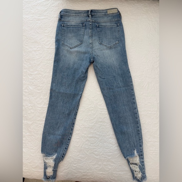 Bootlegger High Rise Light Blue Distressed Jeans - Picture 2 of 2